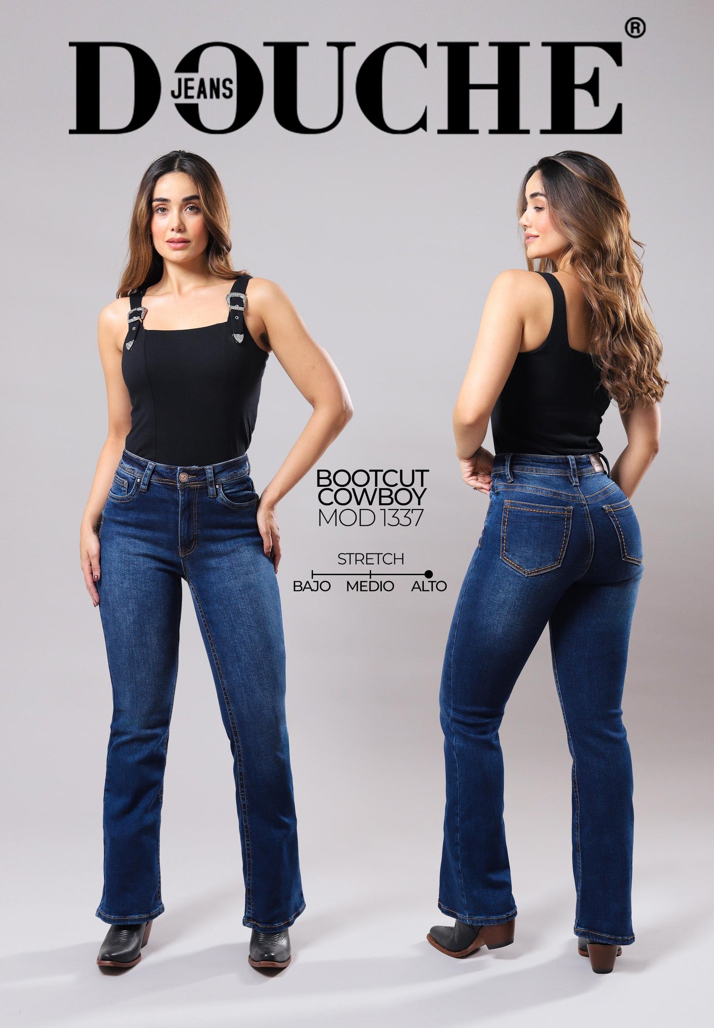 Pantalon moda bootcut D1337