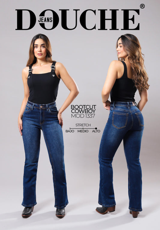 Pantalon moda bootcut D1337