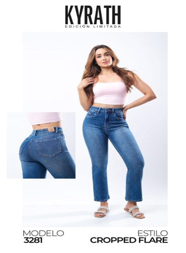Pantalón Moda cropped flare K3281